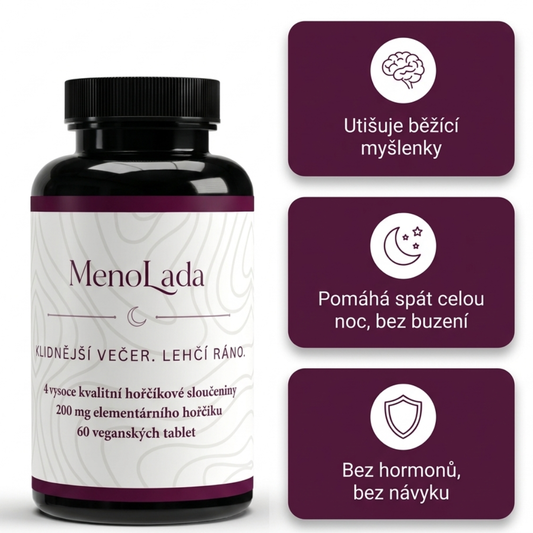 MenoLada – Hořčík 4v1 Komplex – 60 veganských tablet