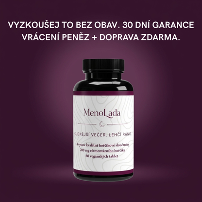 MenoLada – Hořčík 4v1 Komplex – 60 veganských tablet