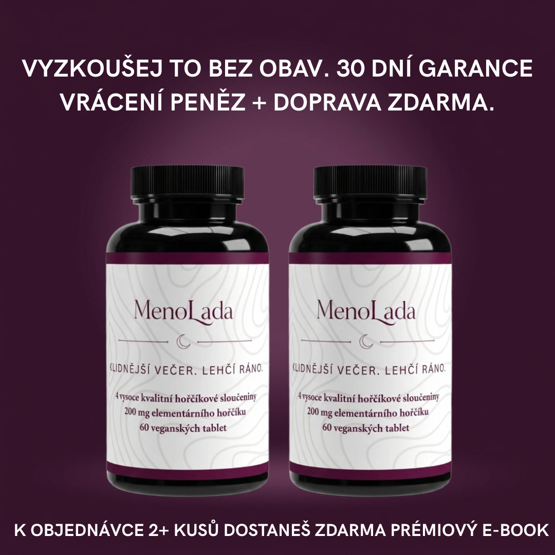MenoLada – Hořčík 4v1 Komplex – 60 veganských tablet