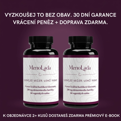 MenoLada – Hořčík 4v1 Komplex – 60 veganských tablet