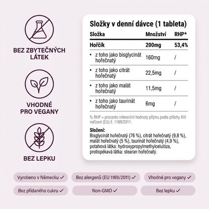 MenoLada – Hořčík 4v1 Komplex – 60 veganských tablet